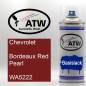 Preview: Chevrolet, Bordeaux Red Pearl, WA5222: 400ml Sprühdose, von ATW Autoteile West.